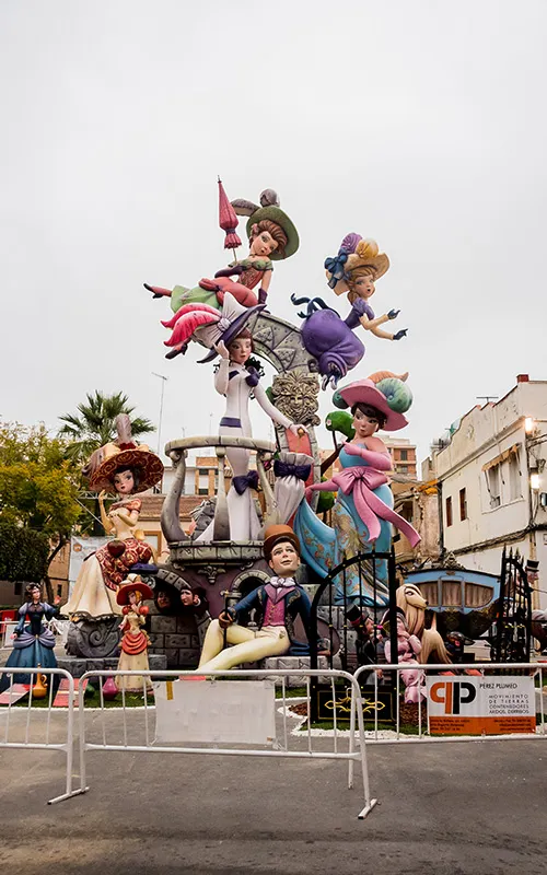 Primer premi Federació Junta Fallera de Sagunt. 2022. Plaça Rodrigo.