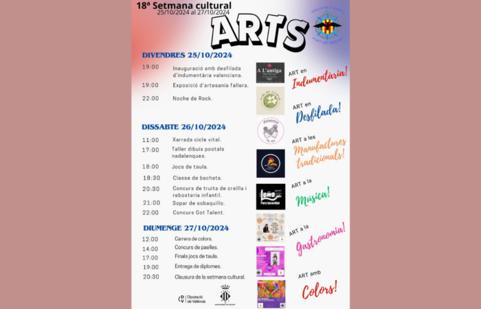 Els Vents celebra su 18a semana cultural: "Les arts".