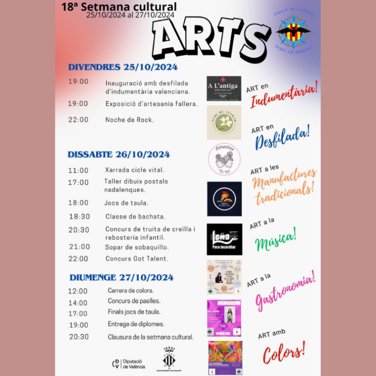 Els Vents celebra su 18a semana cultural: "Les arts".