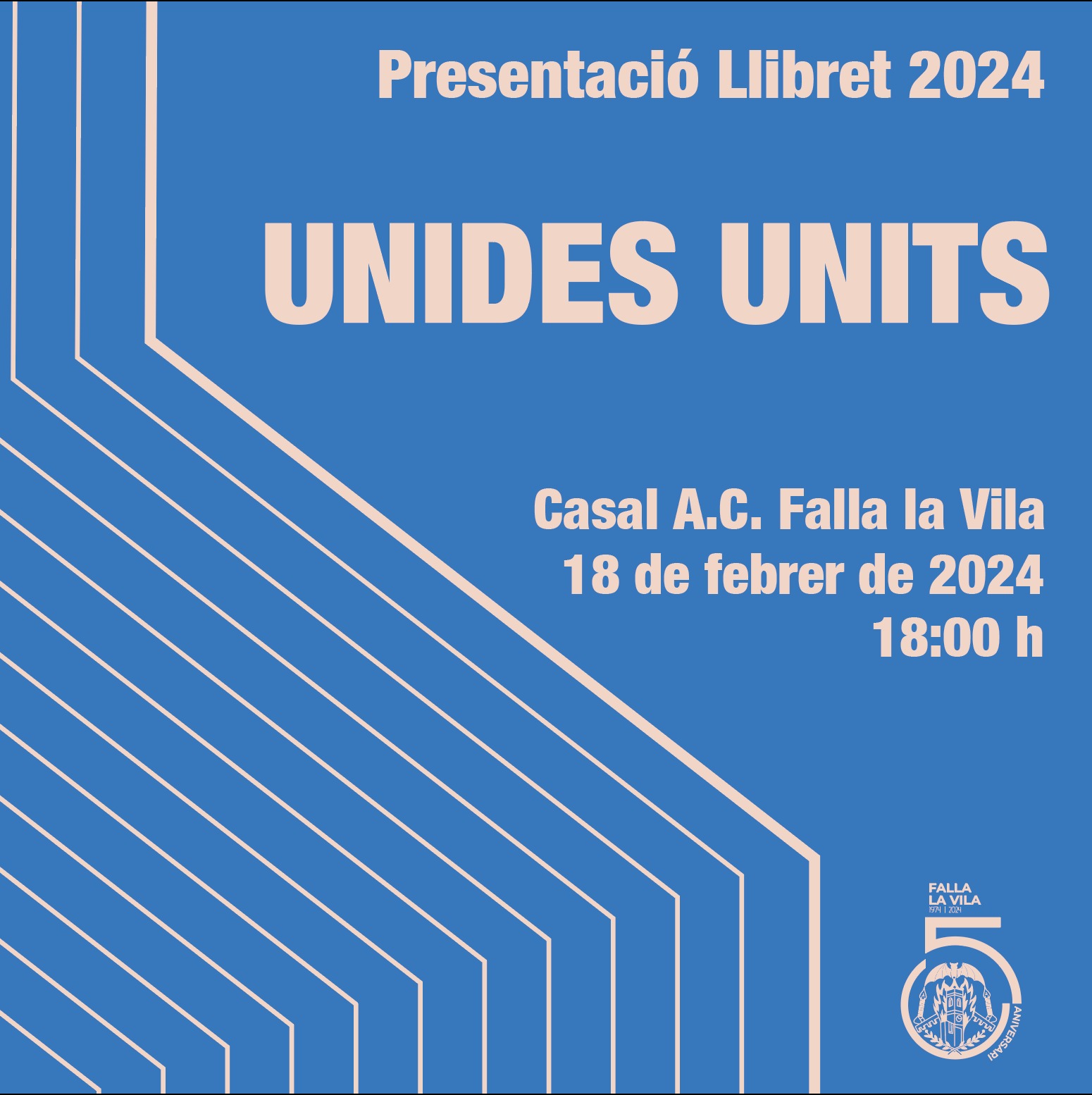 La Vila presenta UNIDES UNITS el llibret del seu 50 aniversari